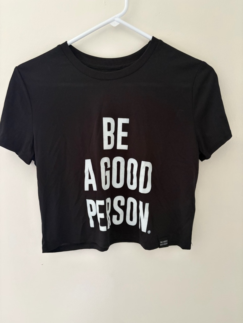 Be A Good Person Black Graphic Tee - Short Sleeve